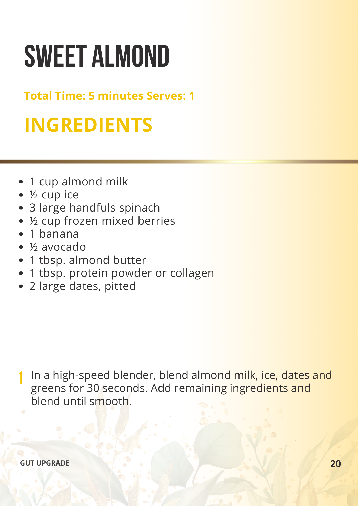 GLOW UP SMOOTHIE Recipe eBook