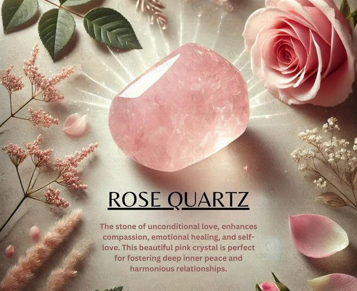 love bundle - sage wand & rose quartz crystal info
