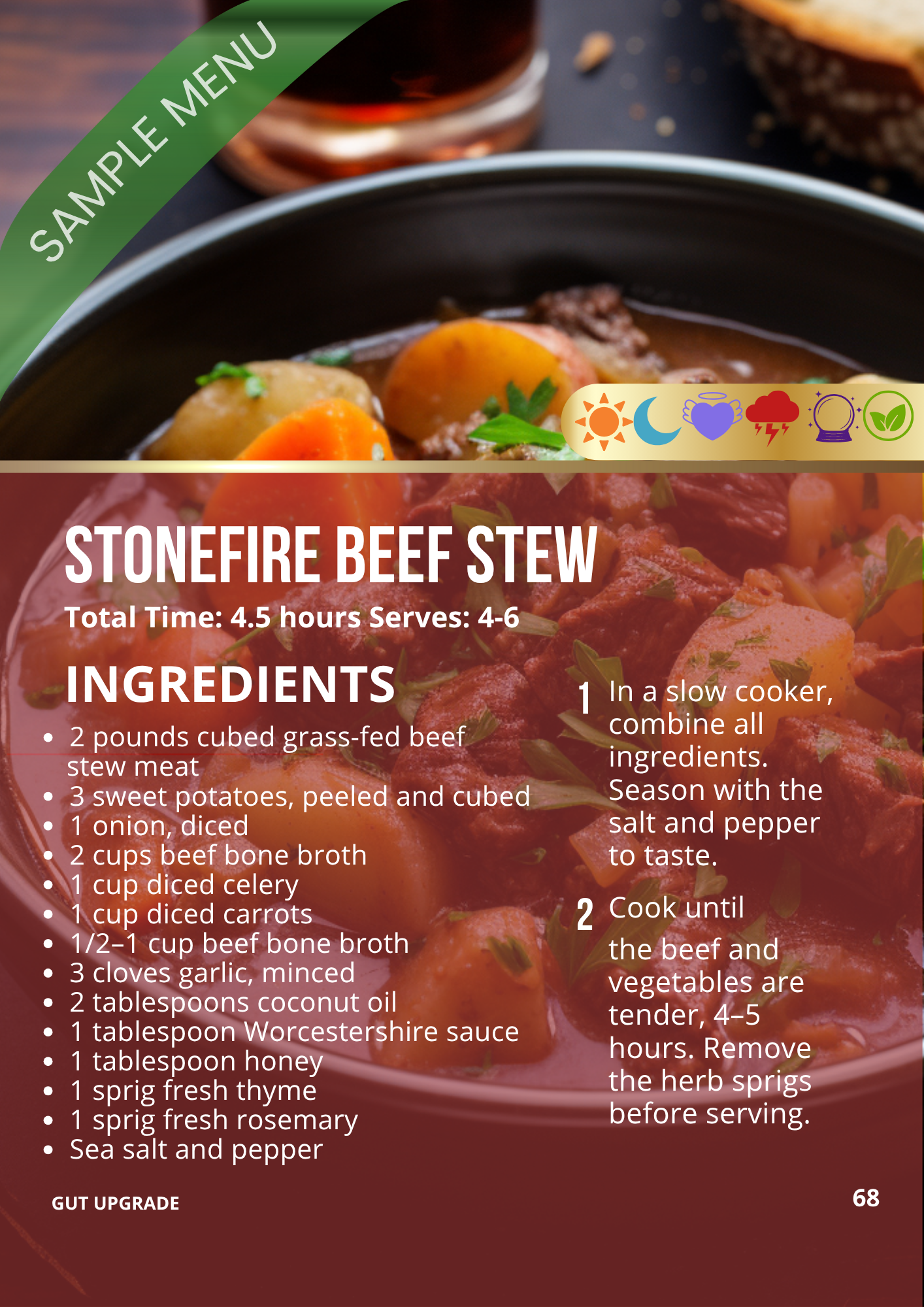 GUT UPGRADE RECIPES - Cook Book for Your Gut Archetype!