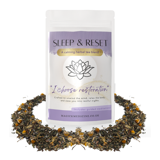 Sleep & Reset evening herbal tea blend