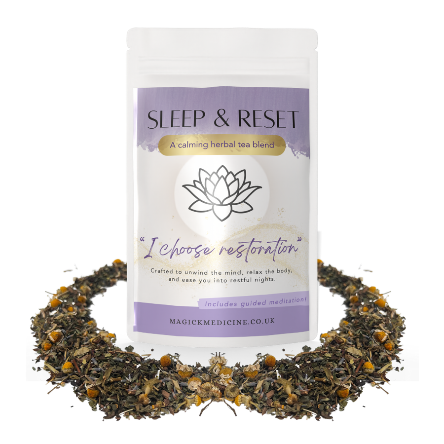 Sleep & Reset evening herbal tea blend