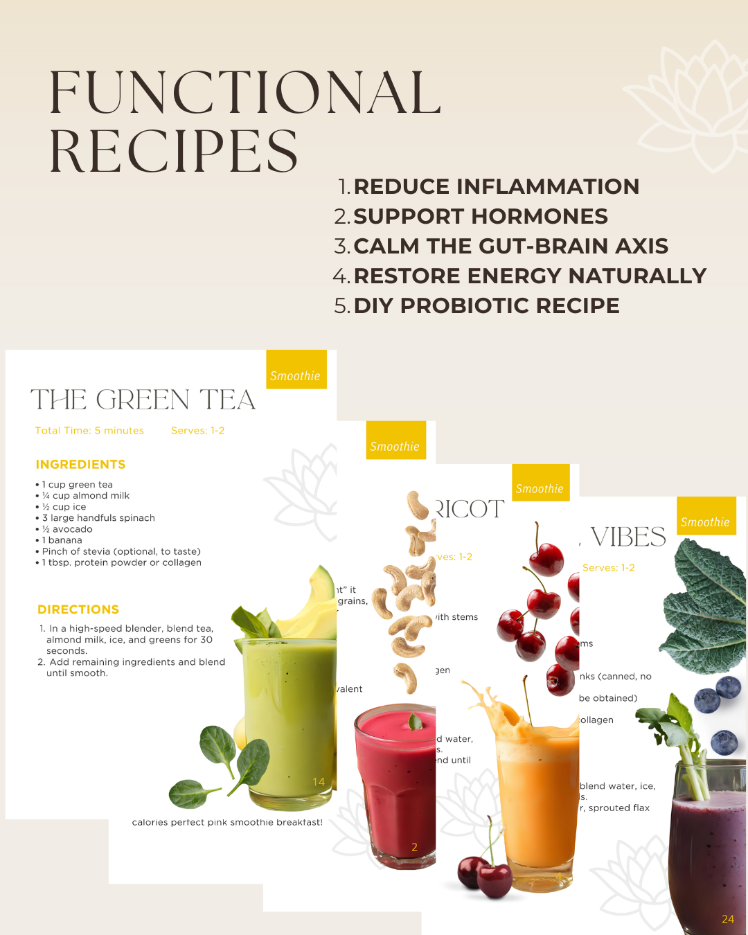SUPER SMOOTHIES Gut Upgrade Recipe eBook! Level up, Juicing, Active, Workouts, Clean