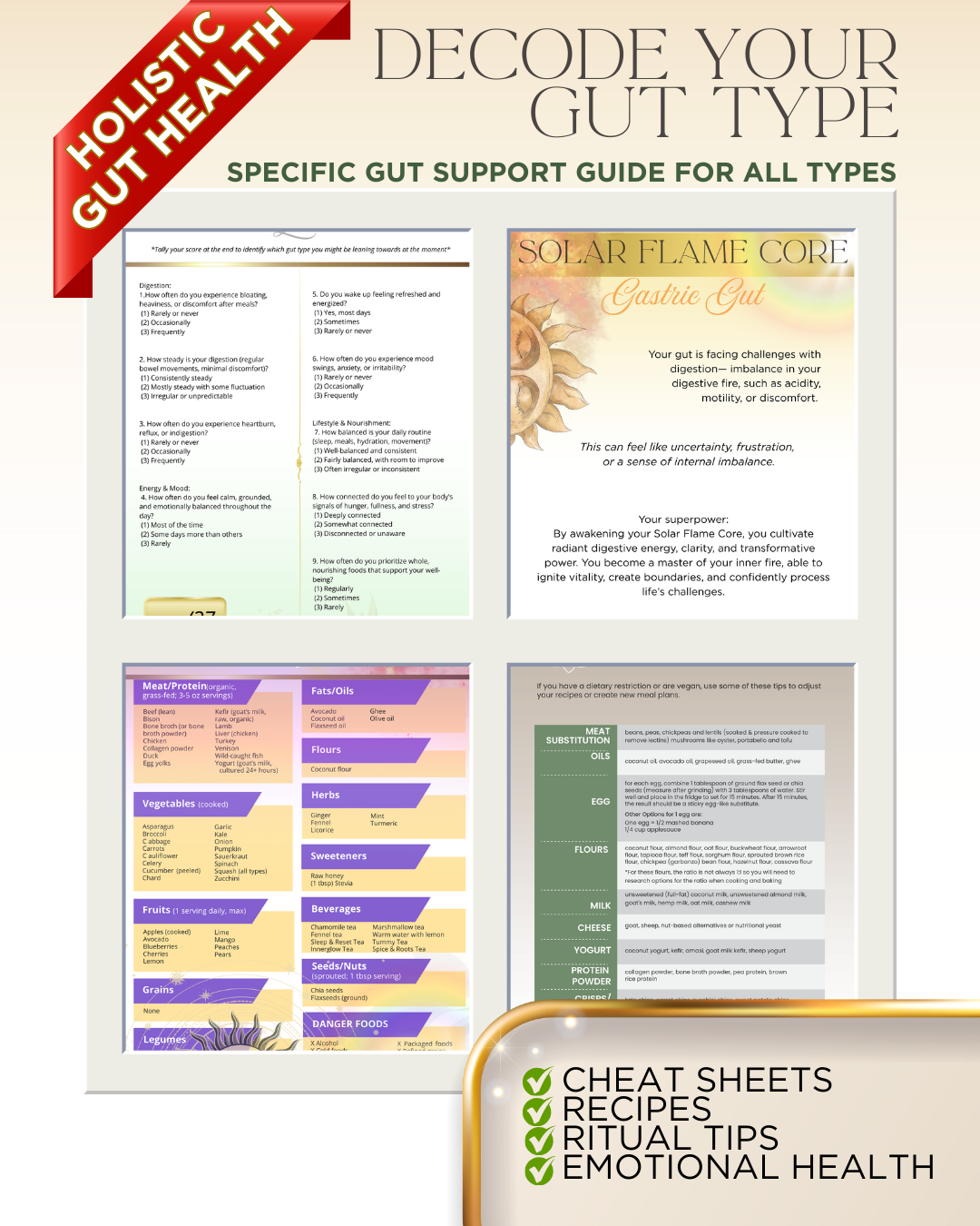 DECODE YOUR GUT GUIDE — The 6 Archetypes of Inflammation, Emotion & Balance