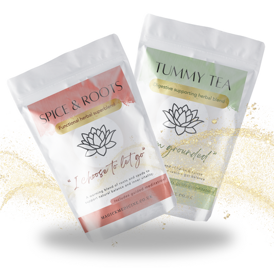 ROOT AND BLOSSOM TEA Twin Pack Tummy T & Spice and Roots