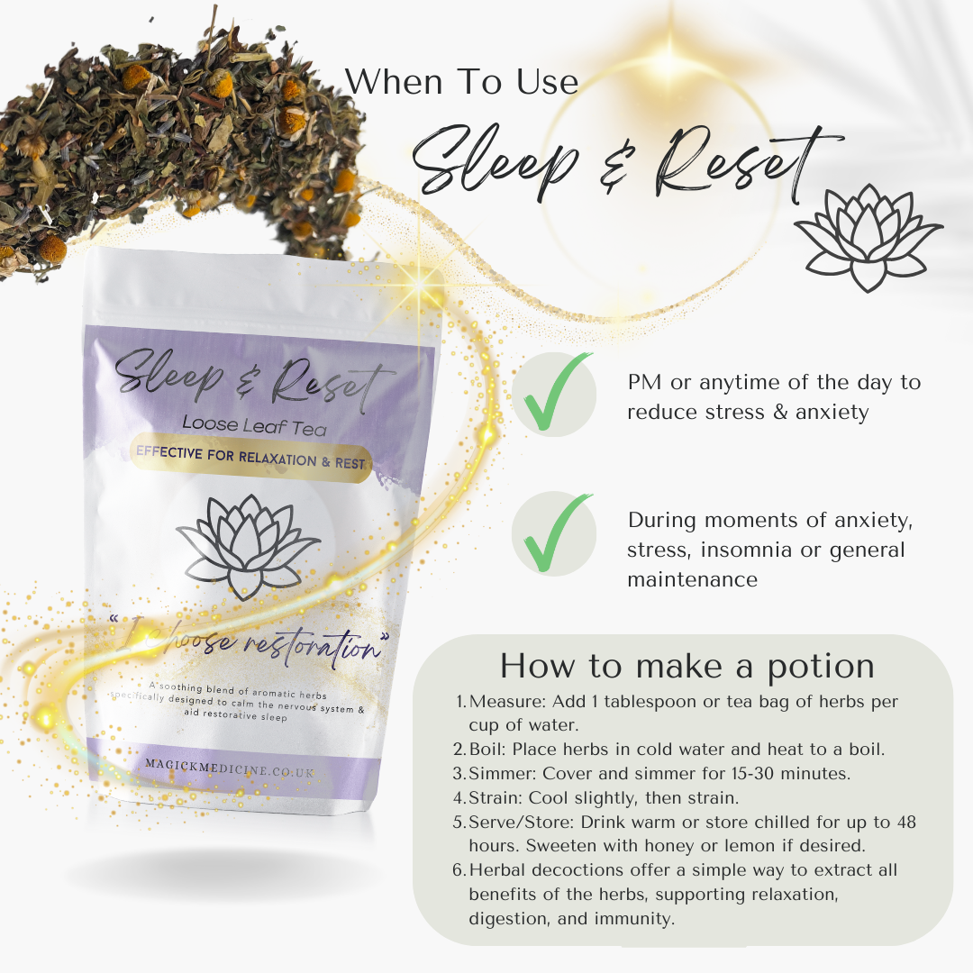 SLEEP & RESET Calming Herbal Tea Blend