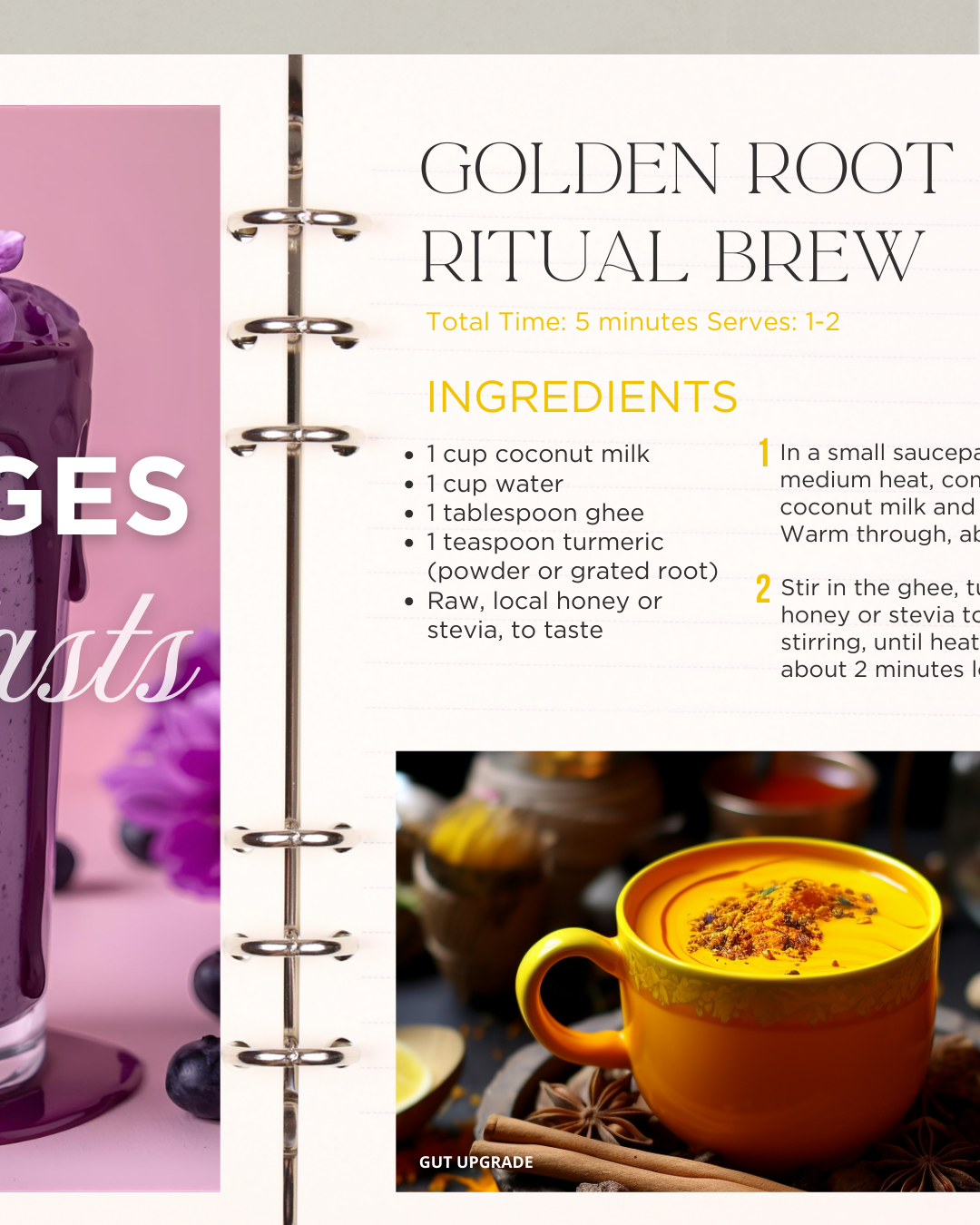 GUT UPGRADE RECIPES - Cook Book for Your Gut Archetype!