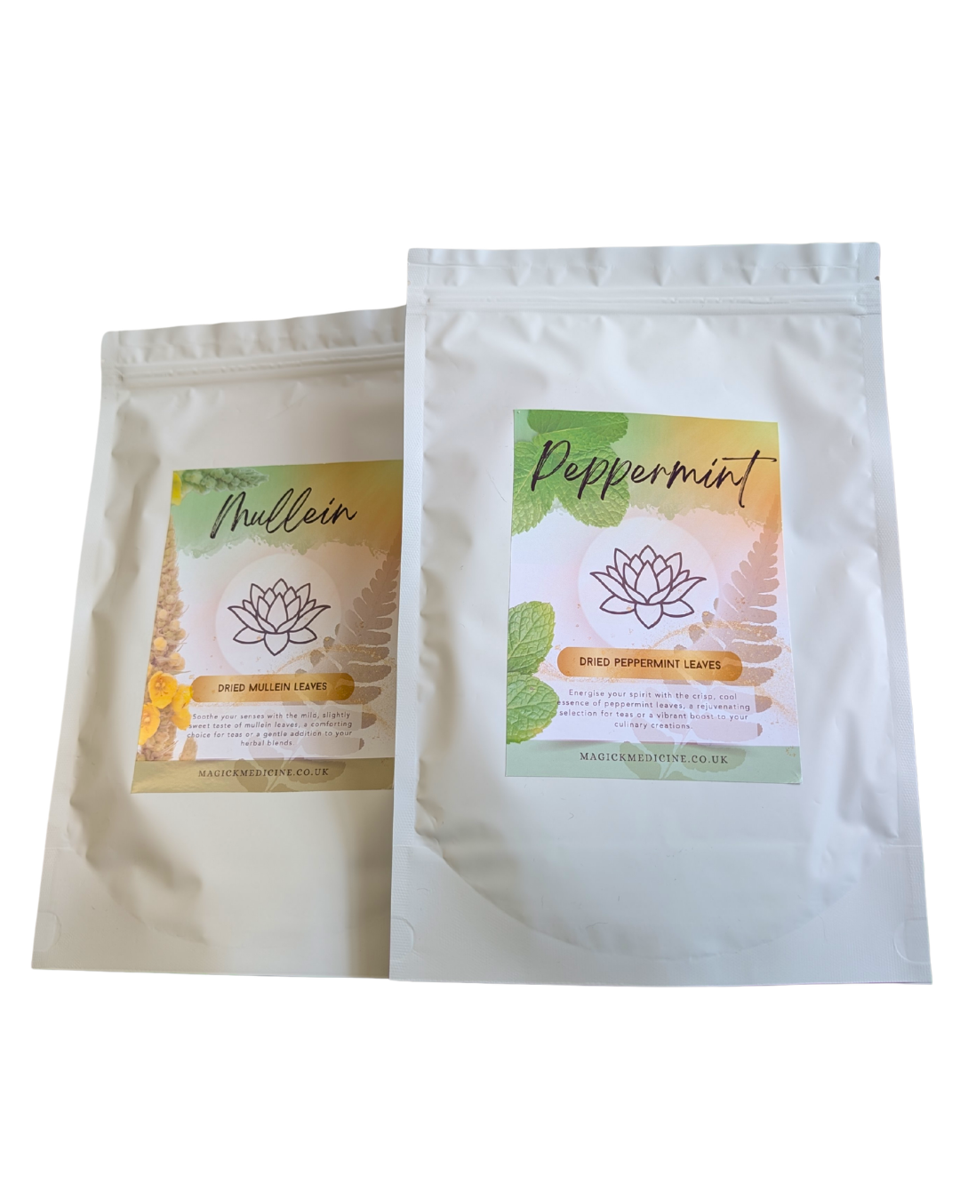 The Clarity Duo - peppermint and mullein leaf loose leaf herbal teas by Magick Medicine